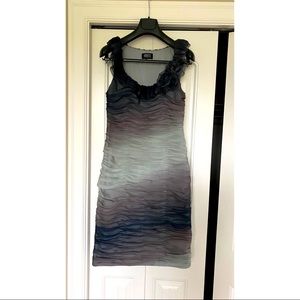 ❌sold❌Beautiful ombré dress grey purple blue.